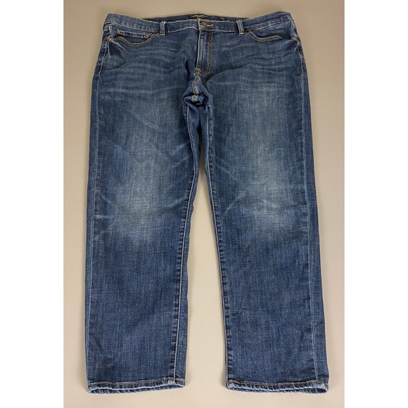 Lucky‎ Brand 410 Athletic Slim Jeans Men's Size 42x30 Blue Denim Cotton - Picture 1 of 16